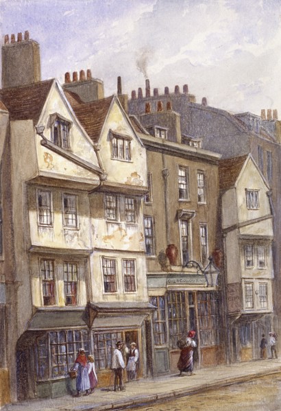 Fetter Lane, London, 1870. Artist: JT Wilson