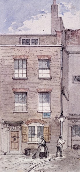 Gunpowder Alley, London, c1850. Artist: James Findlay