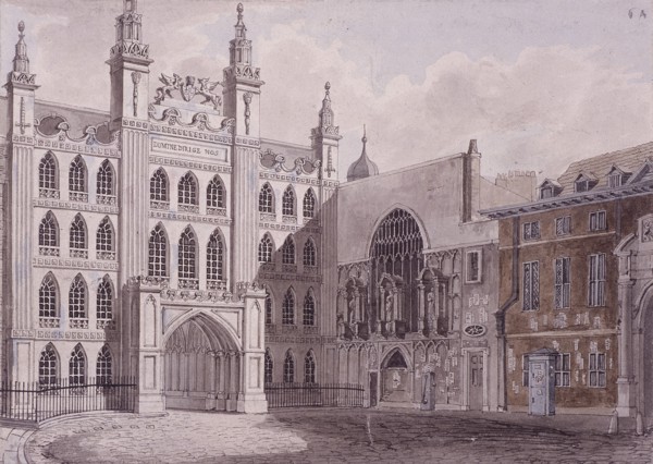 Guildhall, London, 1727. Artist: Anon