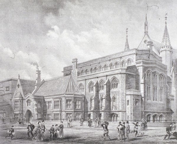 Guildhall Library, London, 1872. Artist: Sprague & Co