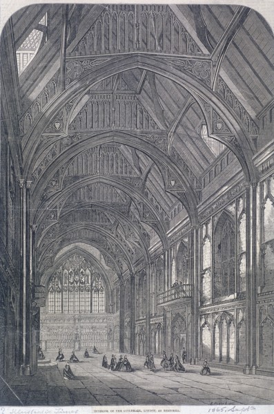Guildhall, London, 1865. Artist: Anon