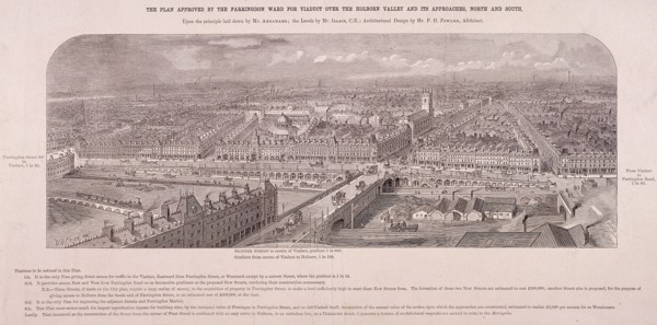 Holborn Viaduct, London, c1865. Artist: Young
