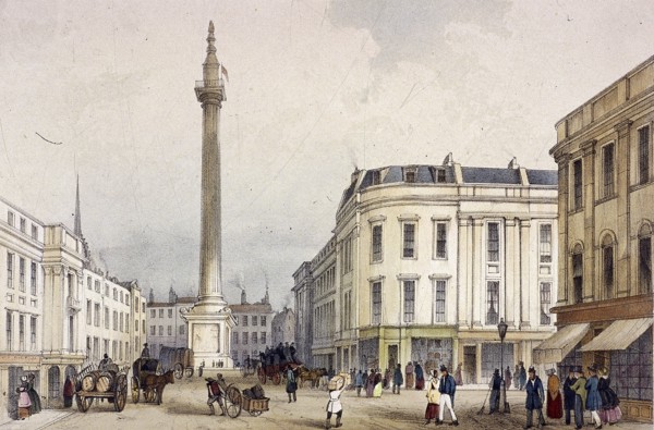Monument, London, c1855. Artist: Thomas Colman Dibdin