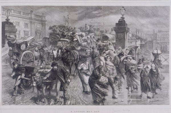 London Bridge (new), London, c1870. Artist: G Durand