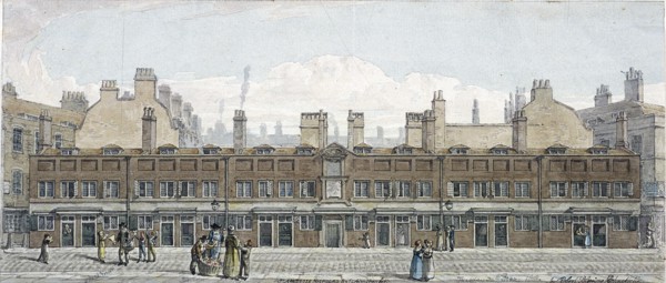 Monkwell Street, London, 1818. Artist: Robert Blemmell Schnebbelie