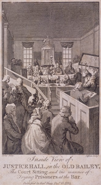 Old Bailey, Sessions House, London, 1794. Artist: Jefferies