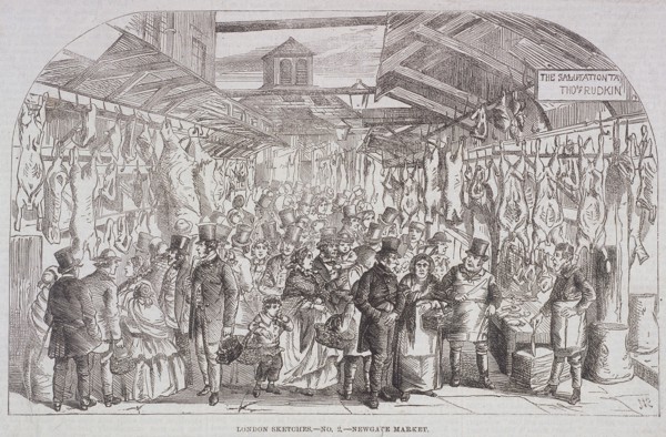 Paternoster Square, London, c1850. Artist: Anon