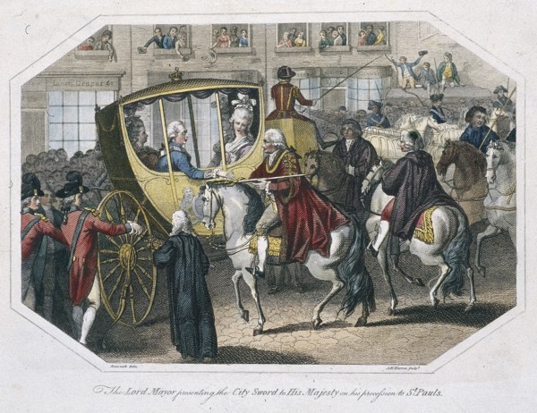 Temple Bar, London, 1804. Artist: AW Warren