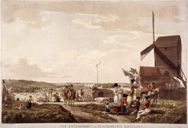 Encampment on Blackheath, Greenwich, London, 1780. Artist: Paul Sandby