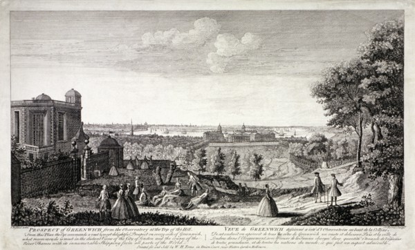 View of Greenwich from the hill in Greenwich Park, London, c1750. Artist: S Torres