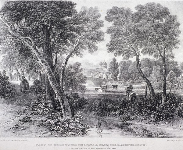 Greenwich Hospital, Greenwich, London, 1822. Artist: James Duffield Harding