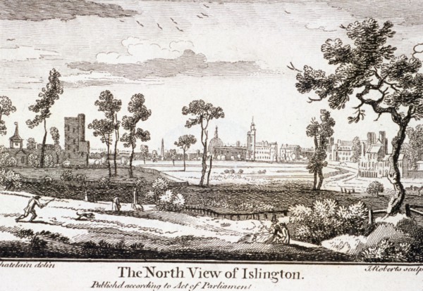 Islington, London, 1750. Artist: J Roberts
