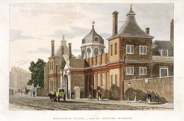 British Museum, Holborn, London, c1810. Artist: Rudolph Ackermann