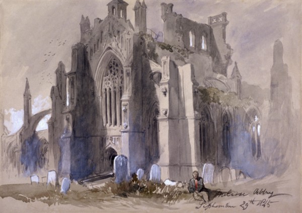 'Melrose Abbey', 1845. Artist: Sir John Gilbert