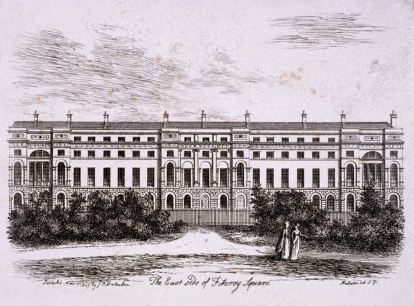 Fitzroy Square, St Pancras, London, 1807. Artist: James Peller Malcolm