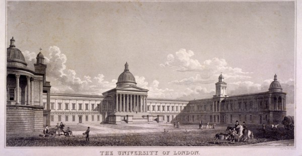 The University of London, Gower Street, St Pancras, London, c1835. Artist: Thomas Higham