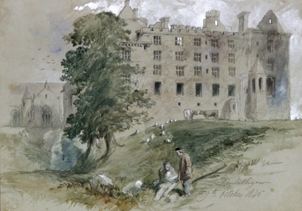 Linlithgow Castle, West Lothian, Scotland, 1845. Artist: Sir John Gilbert
