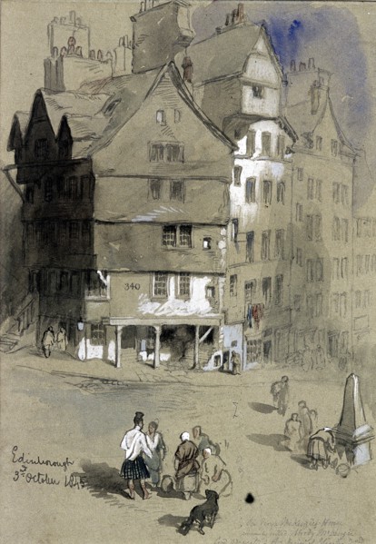 Sir George McKenzie's house, Edinburgh, Scotland, 1845. Artist: Sir John Gilbert