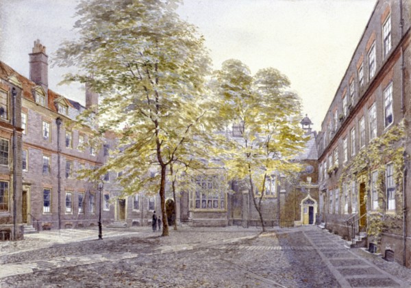 View of Staple Inn, London, 1882. Artist: John Crowther