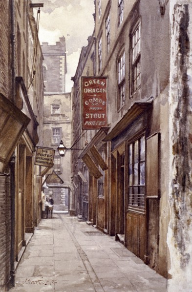 Botolph Alley, London, 1886. Artist: John Crowther
