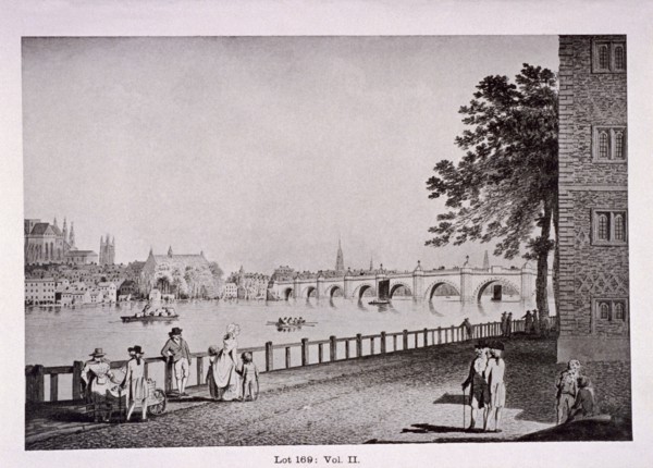 Westminster Bridge, London, (c1925?) Artist: Thomas Malton II