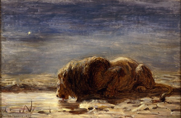 The king drinks, 1875. Artist: Briton Riviere