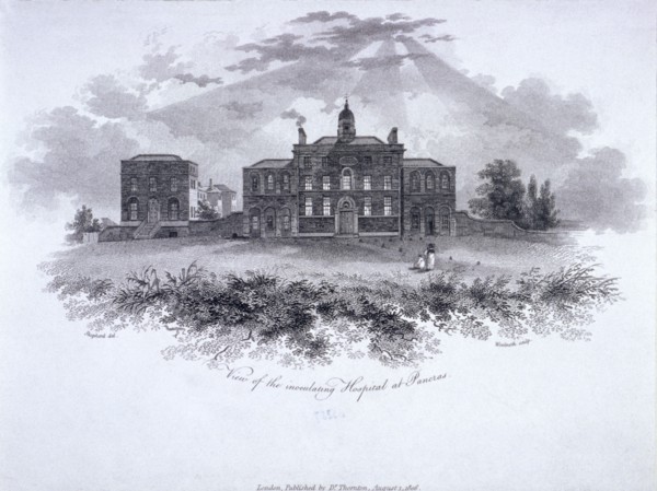 Smallpox Hospital, Battle Bridge (now King's Cross), London, 1806. Artist: William Woolnoth