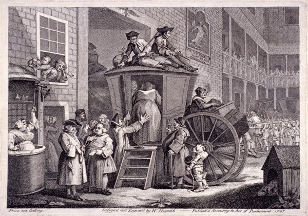 'The stage-coach, or the country inn yard', 1747. Artist: William Hogarth