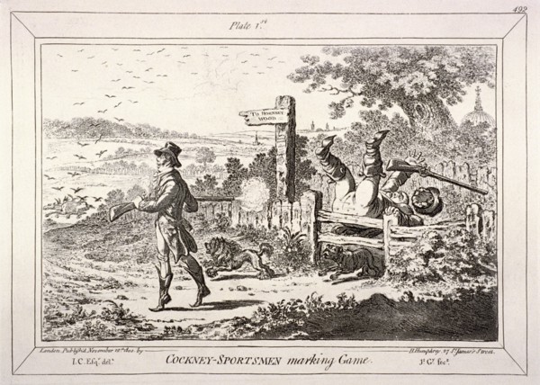 Cockney Sportsmen, London, 1800. Artist: James Gillray