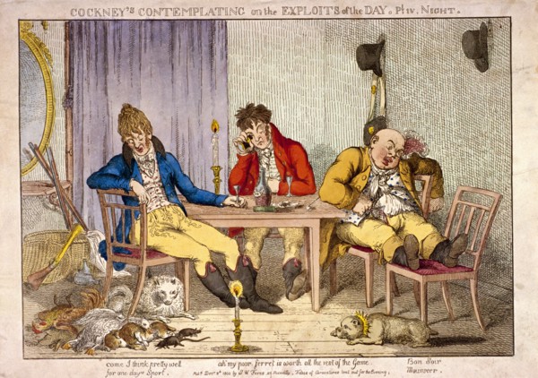 'Night', part IV of Cockneys contemplating on the exploits of the day, 1800. Artist: Anon