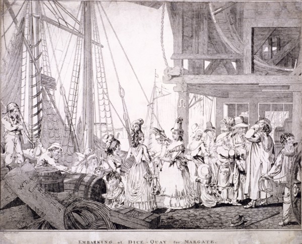 Dice Quay, Lower Thames Street, London, 1788. Artist: Charles Ansell