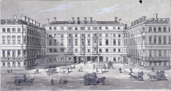 Euston Square Station, London, c1838. Artist: George Sidney Shepherd