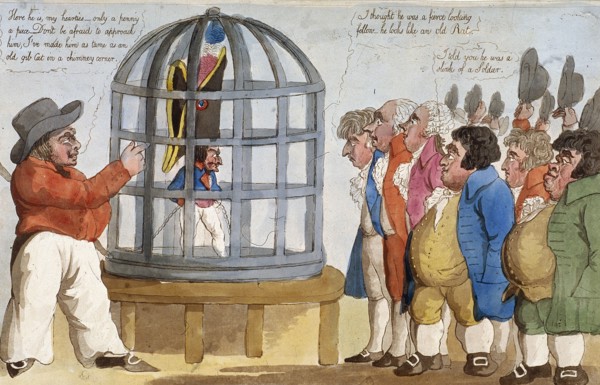 'The Corsican Bajazet in London', 1803. Artist: Anon