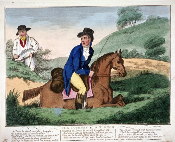 'The Cockney in a Slough', 1804. Artist: Anon