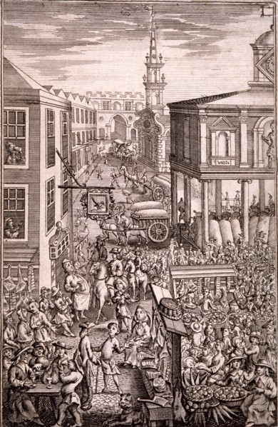 Borough High Street, Southwark, London, c1729. Artist: R Sheppard