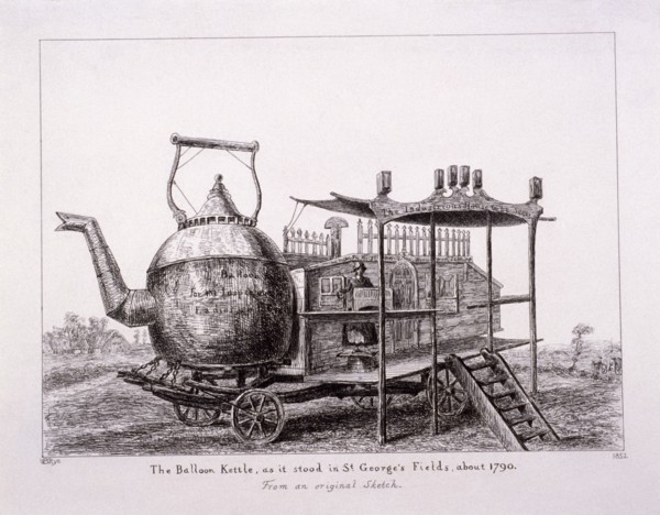 The Balloon Kettle, St George's Fields, Southwark, London, 1852. Artist: Anon