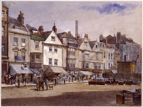 Whitechapel High Street, Stepney, London, 1884. Artist: John Crowther