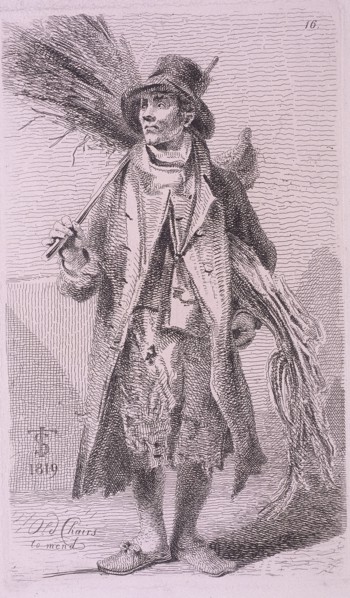 'Old Chairs to mend', Cries of London, 1819. Artist: John Thomas Smith
