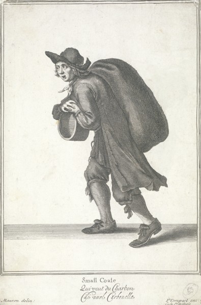 'Small Coale', Cries of London, (c1688?). Artist: Pierce Tempest