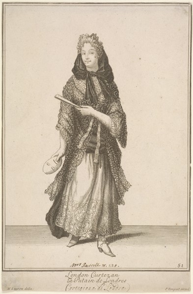 'London Curtezan', Cries of London, (c1688?). Artist: Pierce Tempest