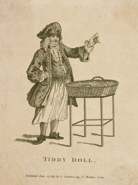 'Tiddy Doll', Cries of London, 1813. Artist: Anon