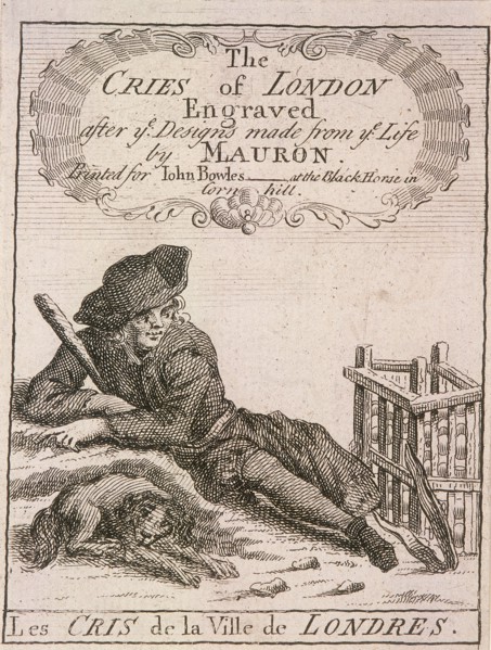 Title page to Cries of London, (c1688?). Artist: Anon