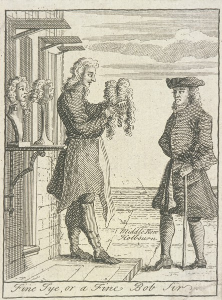 'Fine Tye, or a Fine Bob Sir', Cries of London, (c1688?). Artist: Anon