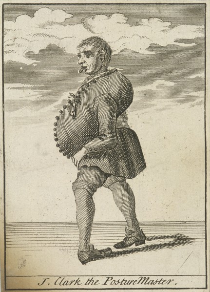 'J Clark the Posture Master', Cries of London, (c1688?). Artist: Anon
