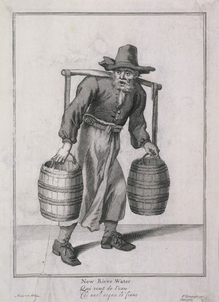 'New River Water', Cries of London, (c1688?). Artist: Anon