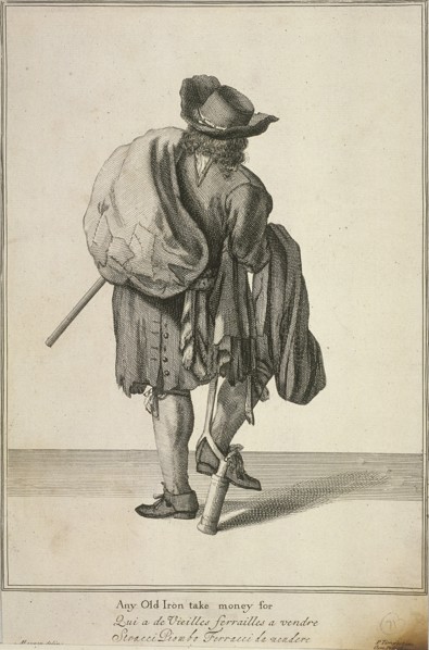 'Any Old Iron take money for', Cries of London, (c1688?). Artist: Anon
