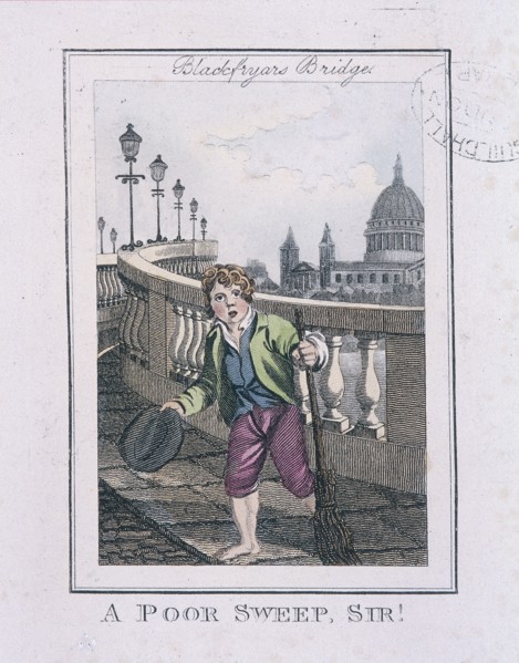'A Poor Sweep, Sir!', Cries of London, 1804. Artist: Anon