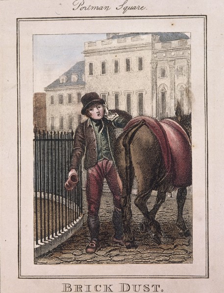 'Brick Dust', Cries of London, 1804. Artist: Anon