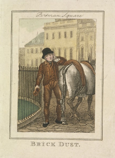 'Brick Dust', Cries of London, 1804. Artist: Anon
