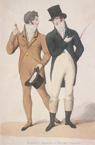Morning walking and riding dresses, c1810. Artist: W Read